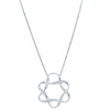 18ct White Gold .22ct Diamond Celestial Star Pendant - Necklace - Walker & Hall