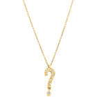 18ct Yellow Gold Diamond Question Mark Pendant - Necklace - Walker & Hall