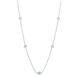 18ct White Gold .73ct Diamond Necklace - Necklace - Walker & Hall