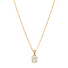 18ct Yellow Gold .59ct Diamond Blossom Pendant - Necklace - Walker & Hall