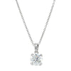 18ct White Gold 1.00ct Diamond Blossom Pendant - Necklace - Walker & Hall