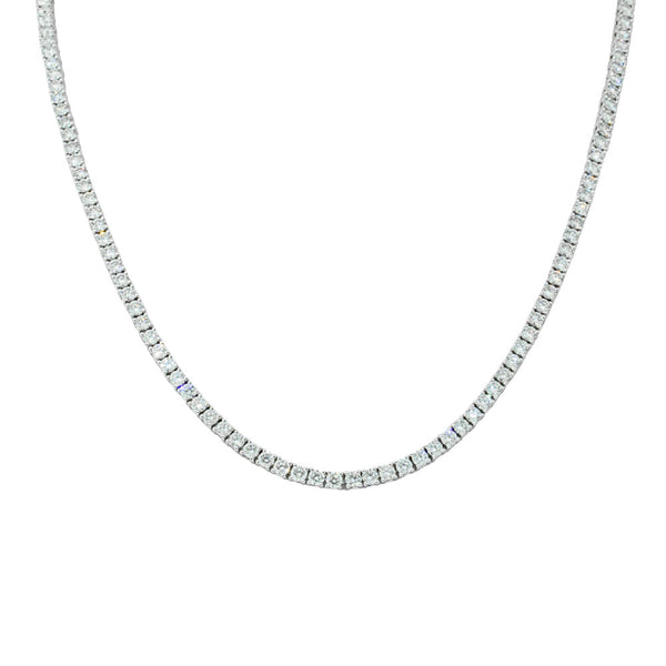 18ct White Gold 8.12ct Diamond Panorama Necklace - Necklace - Walker & Hall