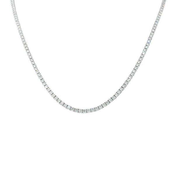 18ct White Gold 8.29ct Diamond Panorama Necklace - Necklace - Walker & Hall