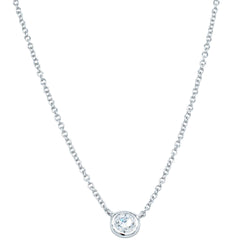18ct White Gold .30ct Diamond Natalia Pendant - Necklace - Walker & Hall