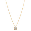 9ct Yellow Gold Diamond Pear Saturn Pendant - Necklace - Walker & Hall