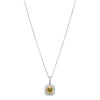 18ct White Gold 1.20ct Yellow Diamond Isla Pendant - Necklace - Walker & Hall