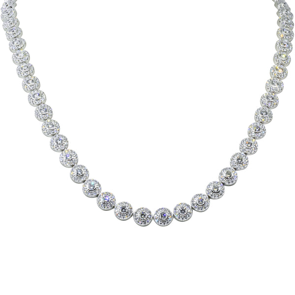 18ct White Gold 12.01ct Diamond Isla Necklace - Necklace - Walker & Hall