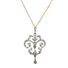 Vintage Silver & Gold 1.49ct Diamond Necklace - Necklace - Walker & Hall