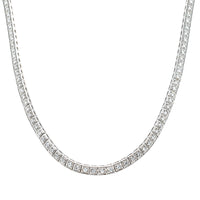 Deja Vu 18ct White Gold 3.68ct Diamond Necklace-Necklace-Walker & Hall