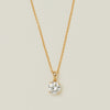 18ct Yellow Gold 1.09ct Reclaimed Diamond Blossom Pendant - Necklace - Walker & Hall