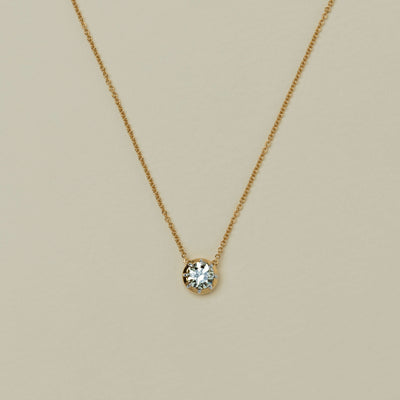 18ct Yellow Gold 1.00ct Diamond Dawn Pendant - Necklace - Walker & Hall