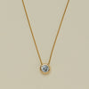 18ct Yellow Gold 2.28ct Reclaimed Diamond Natalia Pendant - Necklace - Walker & Hall