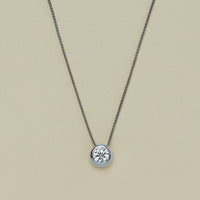 18ct White Gold .95ct Reclaimed Diamond Natalia Pendant - Necklace - Walker & Hall