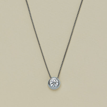 18ct White Gold .95ct Reclaimed Diamond Natalia Pendant - Necklace - Walker & Hall