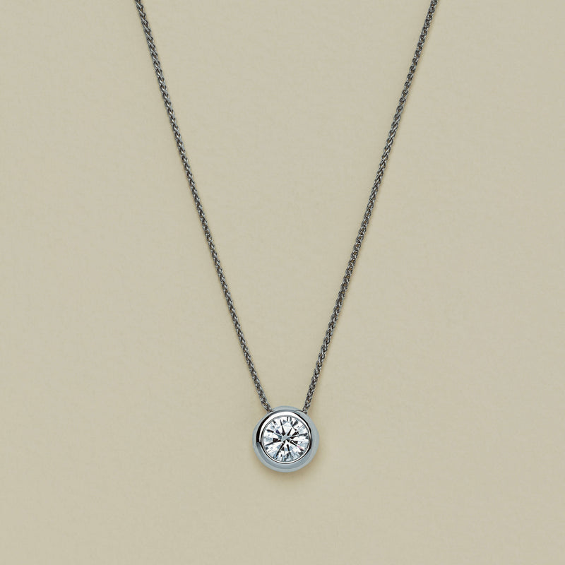 18ct White Gold .95ct Reclaimed Diamond Natalia Pendant - Necklace - Walker & Hall