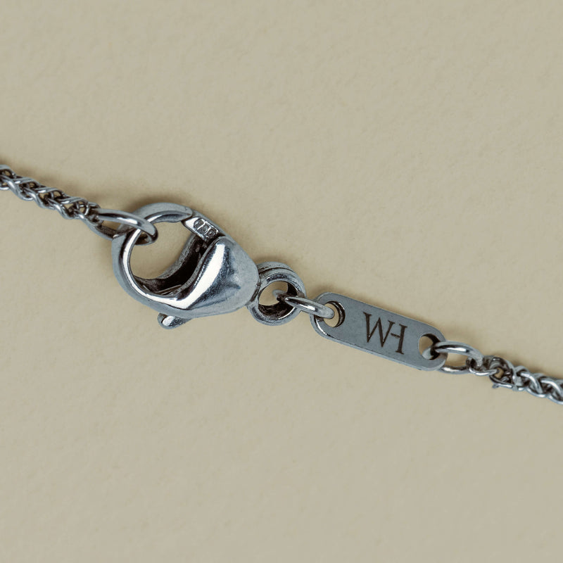 18ct White Gold .95ct Reclaimed Diamond Natalia Pendant - Necklace - Walker & Hall