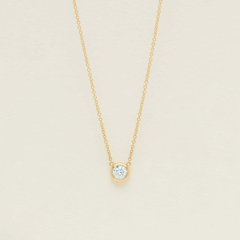 18ct Yellow Gold .55ct Diamond Natalia Pendant - Necklace - Walker & Hall