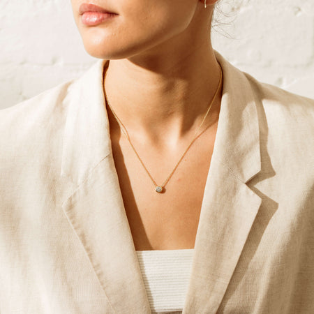 18ct Yellow Gold .55ct Diamond Natalia Pendant - Necklace - Walker & Hall