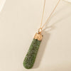 Vintage 9ct Rose Gold Nephrite Pendant With Chain - Necklace - Walker & Hall