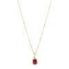 18ct Yellow Gold 1.19ct Ruby & Diamond Mini Sierra Pendant - Necklace - Walker & Hall
