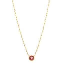 18ct Yellow Gold 1.49ct Ruby Natalia Pendant - Necklace - Walker & Hall