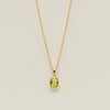 9ct Yellow Gold Peridot Iris Pendant - Necklace - Walker & Hall