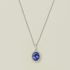 18ct White Gold 2.76ct Tanzanite & Diamond Sierra Pendant - Necklace - Walker & Hall