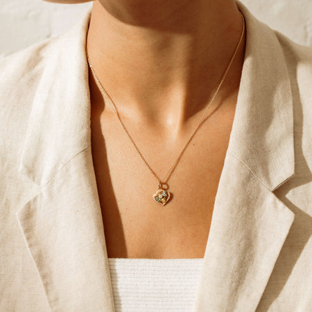 Vintage 15ct Rose Gold Enamel Bee Pendant - Necklace - Walker & Hall