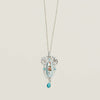 Deja Vu Sterling Silver Enamelled Art Nouveau Style Pendant - Necklace - Walker & Hall