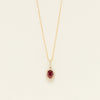 18ct Yellow Gold 1.03ct Ruby & Diamond Mini Sierra Pendant - Necklace - Walker & Hall