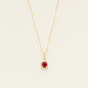 18ct Yellow Gold .81ct Ruby & Diamond Mini Sierra Pendant - Necklace - Walker & Hall