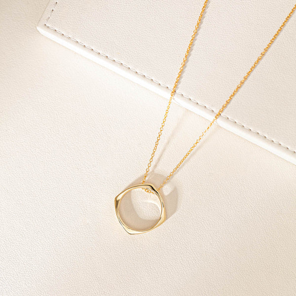 9ct Yellow Gold Eos Pendant - Necklace - Walker & Hall