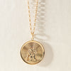 Vintage 9ct Yellow Gold St Christopher Medallion With Chain - Necklace - Walker & Hall