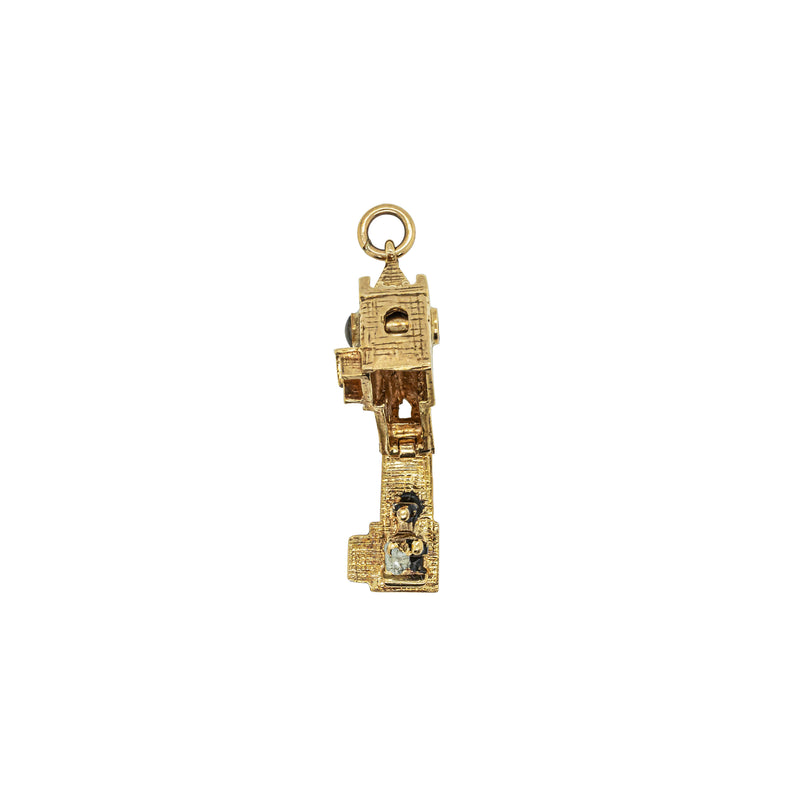 Deja Vu 9ct Yellow Gold Openable Church Wedding Charm - Necklace - Walker & Hall