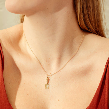 Deja Vu 9ct Yellow Gold Gardening Fork Charm-Charm-Walker & Hall