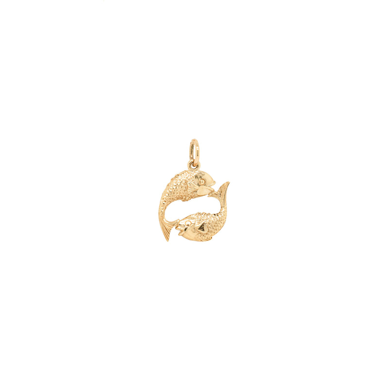 Deja Vu 9ct Yellow Gold Pisces Charm-Charm-Walker & Hall
