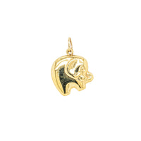 Deja Vu 9ct Yellow Gold Hollow Elephant Charm-Charm-Walker & Hall