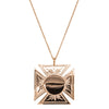Deja Vu 9ct Rose Gold Maltese Cross Pendant With Chain - Necklace - Walker & Hall