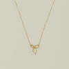 9ct Yellow Gold Infinity Bow Pendant - Necklace - Walker & Hall