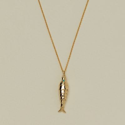 9ct Yellow Gold Nemo Pendant - Necklace - Walker & Hall