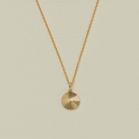 9ct Yellow Gold Mini Reflections Pendant - Necklace - Walker & Hall