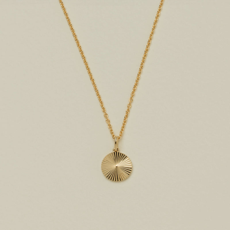 9ct Yellow Gold Mini Reflections Pendant - Necklace - Walker & Hall