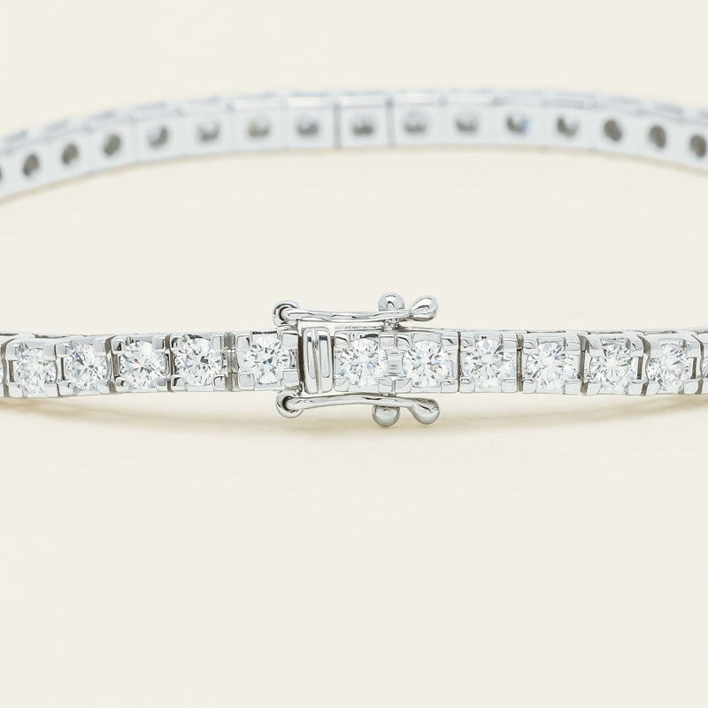 18ct White Gold 3.01ct Diamond Jubilee Bracelet - Bracelet - Walker & Hall