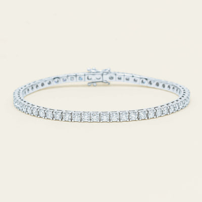 18ct White Gold 3.01ct Diamond Jubilee Bracelet - Bracelet - Walker & Hall