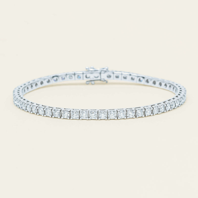 18ct White Gold 3.01ct Diamond Jubilee Bracelet - Bracelet - Walker & Hall