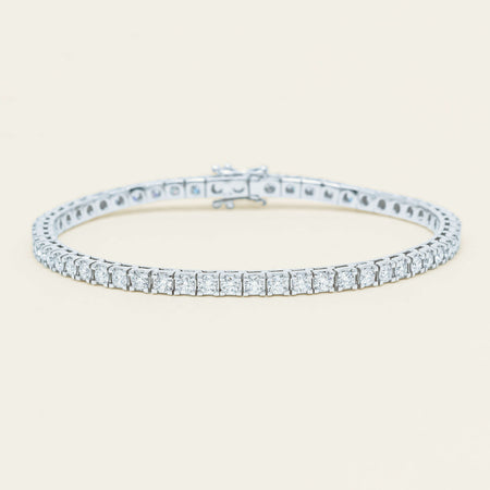 18ct White Gold 3.06ct Diamond Jubilee Bracelet - Bracelet - Walker & Hall
