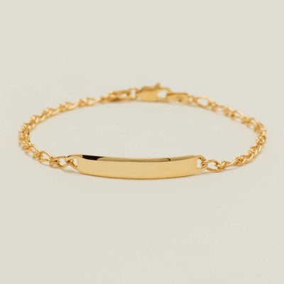 9ct Yellow Gold Child's ID Bracelet - Bracelet - Walker & Hall