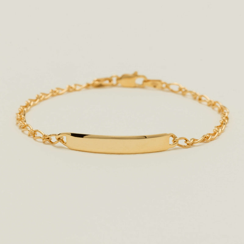 9ct Yellow Gold Child's ID Bracelet - Bracelet - Walker & Hall