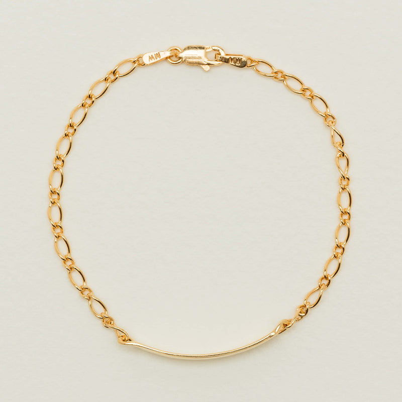 9ct Yellow Gold Child's ID Bracelet - Bracelet - Walker & Hall