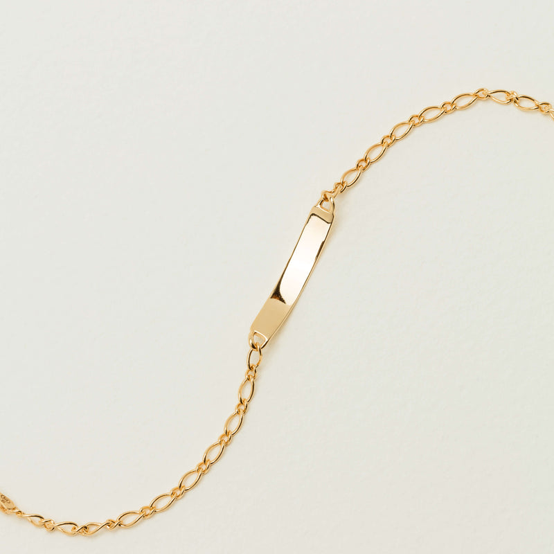 9ct Yellow Gold Child's ID Bracelet - Bracelet - Walker & Hall